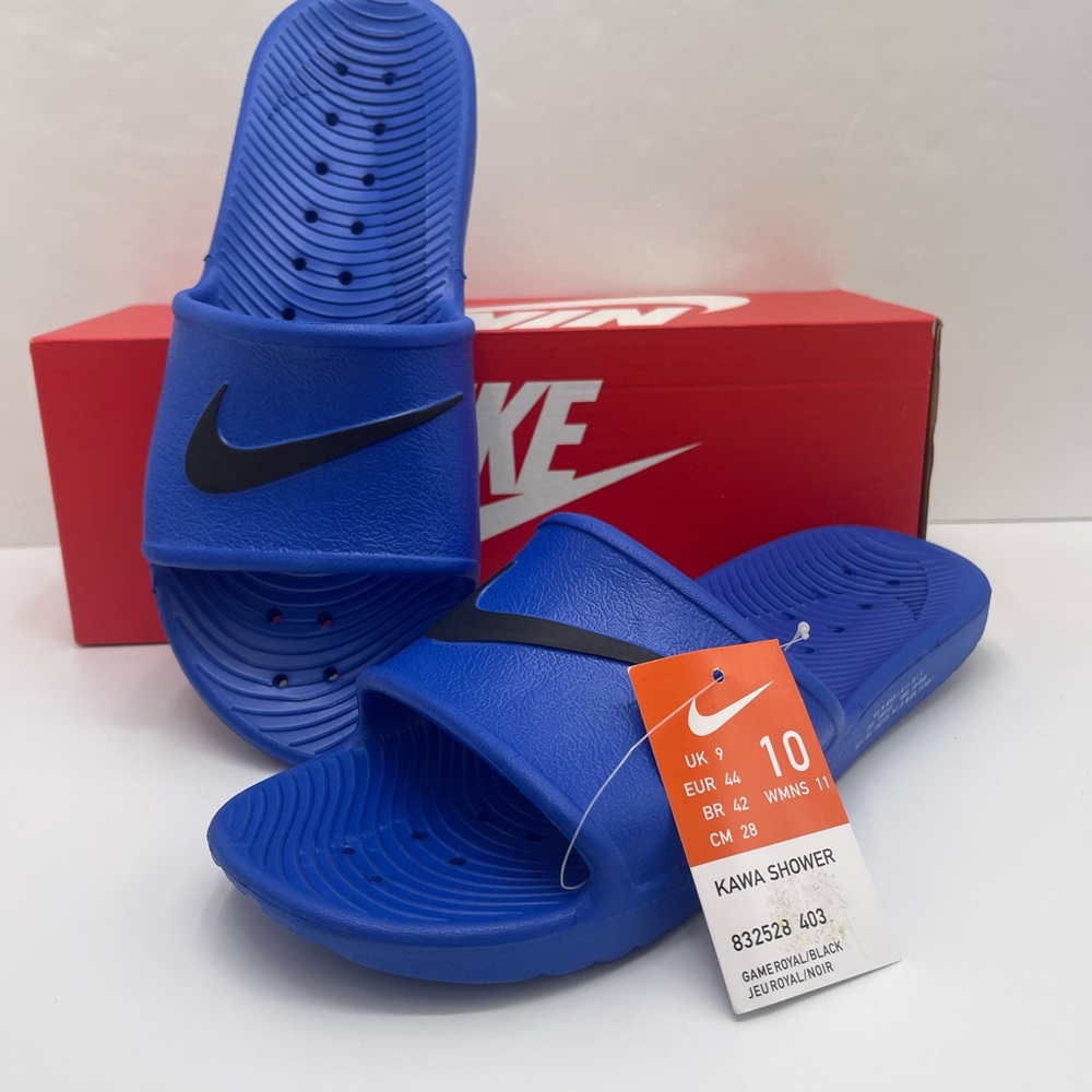Nike Men’s Royal Blue Slide Sandals KAWA SHOWER
832528 403
GAME ROYAL/BLACK - Picture 12 of 15